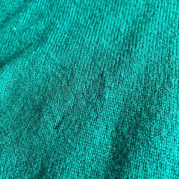 Polo Ralph Lauren | Green Lambswool V-Neck Oversized Sweater | Men's Size XL - Picture 9 of 10